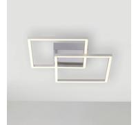 JUST LIGHT. GmbH LED ceiling light Iven, steel, 35.9x35.9cm