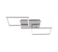 JUST LIGHT. GmbH LED ceiling light Iven, steel, 75x45cm