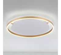 JUST LIGHT. GmbH LED ceiling light Ritus, Ø 58.5cm, matt brass