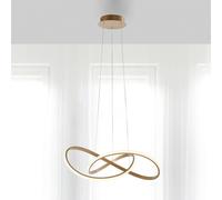 JUST LIGHT. GmbH LED pendant light Maria, 3-step dimmable, brass