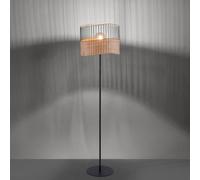 JUST LIGHT. GmbH Reed floor lamp made of wood and metal