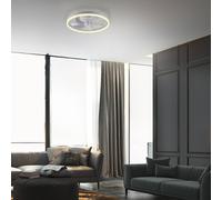 JUST LIGHT. GmbH Rita white LED ceiling fan, CCT, remote control, Ø 50 cm