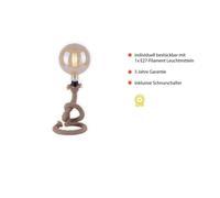 JUST LIGHT. GmbH Rope table lamp made of thick rope