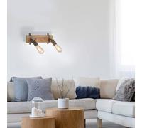 JUST LIGHT. GmbH Slat ceiling light, pivotable, two-bulb