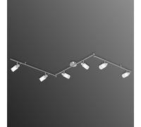 JUST LIGHT. GmbH Three-leaf Max LED ceiling light, 6-lt.