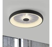 JUST LIGHT. GmbH Vertigo LED ceiling light, CCT, Ø 61.5 cm, black