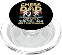 Just Like A Normal Dad 3 Moves Ahead Chess Tournament Parent PopSockets PopGrip for MagSafe