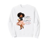 Just Like Me And Thats Fine Melanin Queen Afro Woman Sassy Sweatshirt