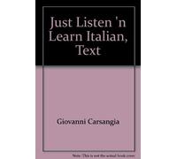Just Listen 'n Learn Italian, Text