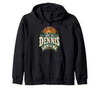 Just Livin' the Dennis Life Funny Saying Personalized Zip Hoodie