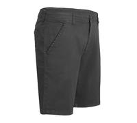 JUST LOOK Mens Chino Shorts Slim Fit Stretch Cotton Half Pants Chino Shorts Smart Summer Casual (UK, Waist, 36, Regular, Regular, Grey)