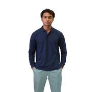 JUST LOOK Men's Long Sleeve Polo Shirt Premium Quality Work Casual Leisure Pique T-Shirt Top (UK, Alpha, XXL, Regular, Regular, Navy)