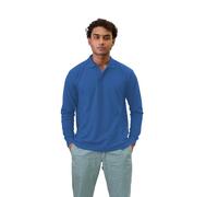 JUST LOOK Men's Long Sleeve Polo Shirt Premium Quality Work Casual Leisure Pique T-Shirt Top (UK, Alpha, XL, Regular, Regular, Royal Blue)