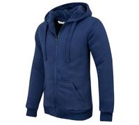 JUST LOOK Mens Padded Borg Fleece Sherpa Lined Full Zip Up Hoodie Sweatshirt Quality Jacket M-3XL