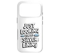 Just Looking for My Silver Lining Mindfulness Cloud Watching Case for iPhone 17 Pro