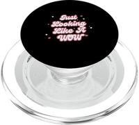 Just Looking Like A WOW Cute Adult Humor Funny Indian Meme PopSockets PopGrip for MagSafe