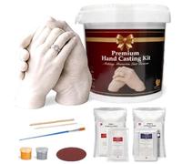 Just Love Boutique 3D Hand Casting Kit Couple Gift Set with 2 Paints and Practice Kit| Personalised Gifts for Couples|Family Hand Moulding Kit|Craft Activity for Adults