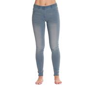 Just Love Denim Jeggings for Women with Pockets Comfortable Stretch Jeans Leggings, Light Blue Denim, S