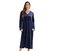 Just Love Plush Zipper Lounger Robe - Blue - Large