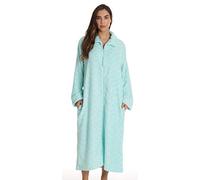 Just Love Plush Zipper Lounger Robe for Women - Green - Large