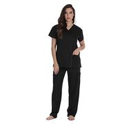Just Love Stretch Solid Scrub Sets for Women 6828-NEW-BLK-M