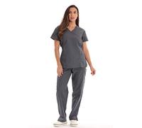 Just Love Women's Scrub Sets Medical Scrubs (Tie Back) - grey - Medium