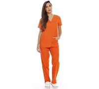 Just Love Women's Scrub Sets/Tunic and Trousers/Medical/Nursing Small Orange