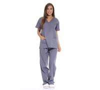Just Love Women's Scrub Sets/Tunic and Trousers Small Grey