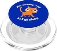 Just Making It Up As I Go Along - Official DinoMike Design PopSockets PopGrip for MagSafe