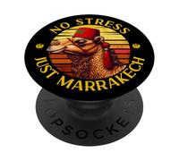 Just Marrakech Camel Sunset Morocco Trip Marrakesh Vacancy PopSockets Adhesive PopGrip