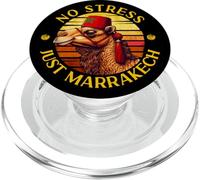 Just Marrakech Camel Sunset Morocco Trip Marrakesh Vacancy PopSockets PopGrip for MagSafe