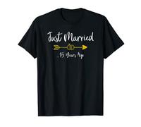 Just Married 15 Years Ago Funny 15th Wedding Anniversary T-Shirt