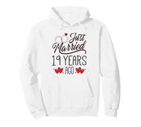 Just Married 19 Years Ago Funny Couple 19th Anniversary Pullover Hoodie