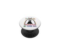 Just Married 20 Years Ago Lesbian Couple Wedding Anniversary PopSockets Adhesive PopGrip