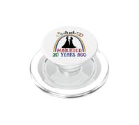 Just Married 20 Years Ago Lesbian Couple Wedding Anniversary PopSockets PopGrip for MagSafe