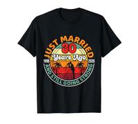 Just Married 30 Years Ago 1996 to 2026 Still Going Strong Value Graphic T-Shirt, Men, Black, XL