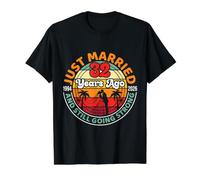 Just Married 32 Years Ago 1994 to 2026 Still Going Strong Value Graphic T-Shirt, Men, Black, XL