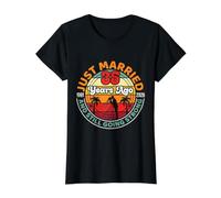Just Married 35 Years Ago 1991 to 2026 Still Going Strong Value Graphic T-Shirt, Women, Black, M