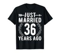 Just Married 36 Years Ago - 36th Anniversary Wife Husband T-Shirt
