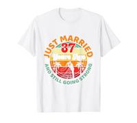 Just Married 37 Years Ago 1989 to 2026 Still Going Strong Value Graphic T-Shirt, Men, White, M