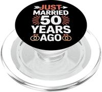 Just Married 50 Years Ago Husband Wife Longtime Love PopSockets PopGrip for MagSafe