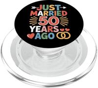 Just Married 50 Years Ago Lived Together Forever Couple PopSockets PopGrip for MagSafe