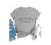 Just Married 50 Years Ago Shirt 50th Anniversary Shirts Grey