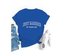 Just Married 50 Years Ago Shirt 50th Anniversary Shirts Sapphire Blue