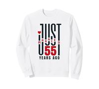 Just Married 55 Years Ago - 55th Wedding Anniversary Sweatshirt