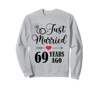 Just married 69 years ago for 69th wedding anniversary Sweatshirt