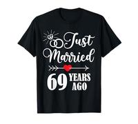 Just married 69 years ago for 69th wedding anniversary T-Shirt