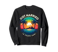 Just Married 8 Years Ago Funny 8th Anniversary Couple Sweatshirt