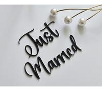 Just Married Acrylic Cake Toppers Just Married Acrylic Toppers Just Married Cake Decorations!!! (Red Mirror Acryl)