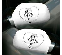 Just Married Car Mirror Covers